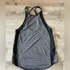 Lululemon black and grey racerback tank sz 4